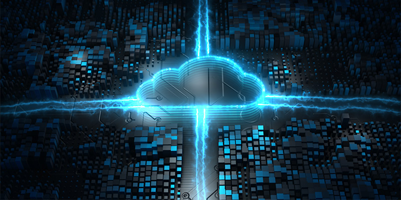 neon cloud at an intersection